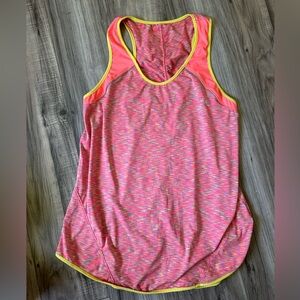 Tangerine Women’s Athletic Tank Top with Reflective Details Bright Pink Size L